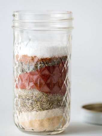 Homemade Cajun Spice Blend in glass jar