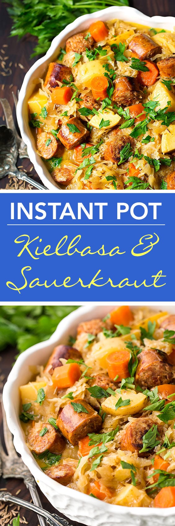 Instant Pot Kielbasa and Sauerkraut Simply Happy Foodie