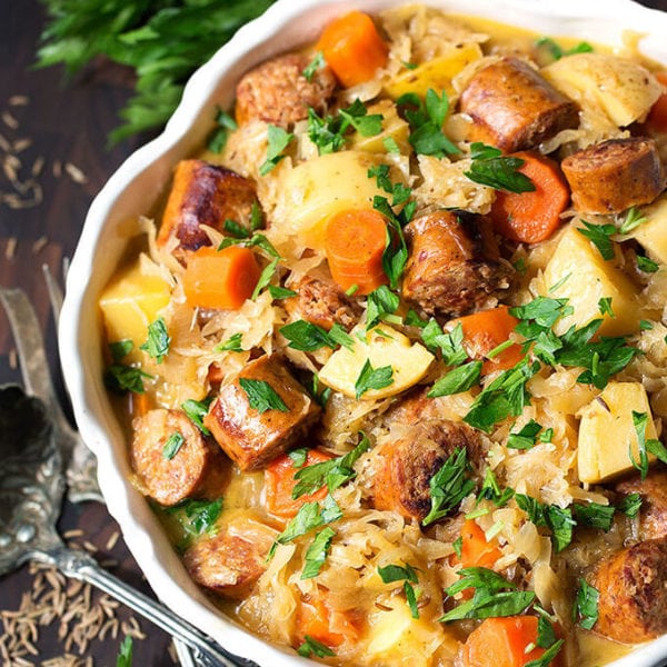 Instant Pot Kielbasa and Sauerkraut Simply Happy Foodie