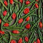 Roasted Spicy Green Beans with Tomatoes