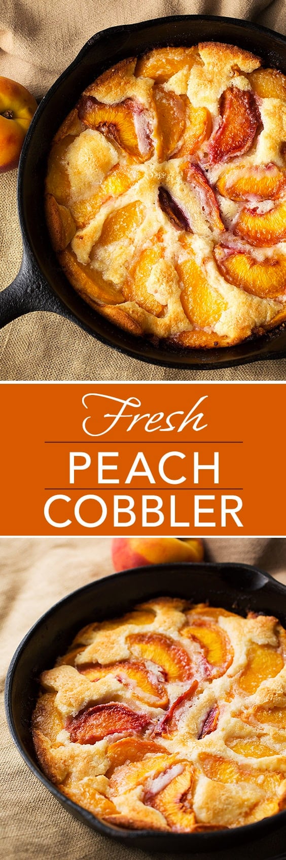 Fresh Peach Cobbler with a hint of almond is so yummy, and easy to make. simplyhappyfoodie.com