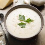 Creamy Garlic Parmesan Sauce in a bowl