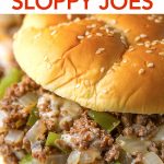 Philly Cheese Steak Sloppy Joe close up