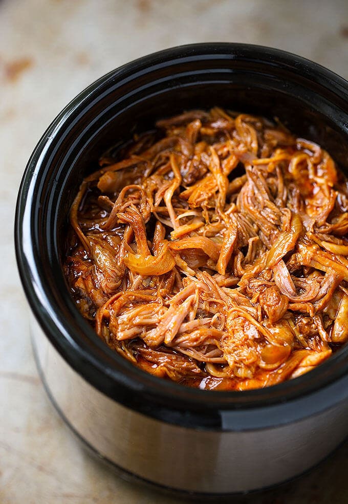 BBQ Pulled Pork in slow cooker