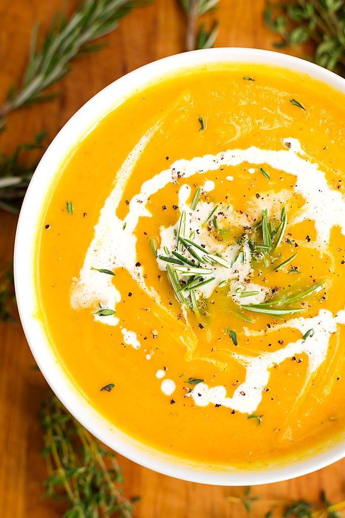 Instant Pot Butternut Squash Soup - Simply Happy Foodie