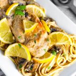Instant Pot Creamy Lemon Chicken is so easy to make, and has a nice lemony garlic flavor. simplyhappyfoodie.com #instantpotrecipes #instantpotlemonchicken #instantpotchickenbreast #instapotchicken