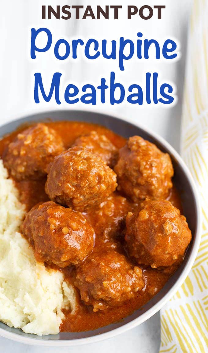 Instant Pot Porcupine Meatballs Simply Happy Foodie
