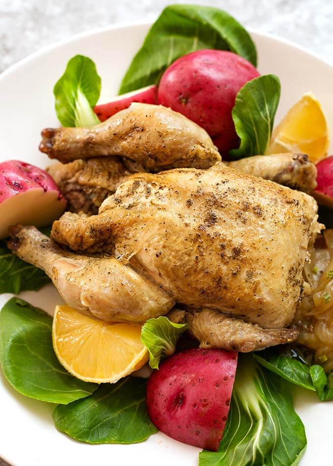 Instant Pot Mini - Cornish Game Hen - Simply Happy Foodie