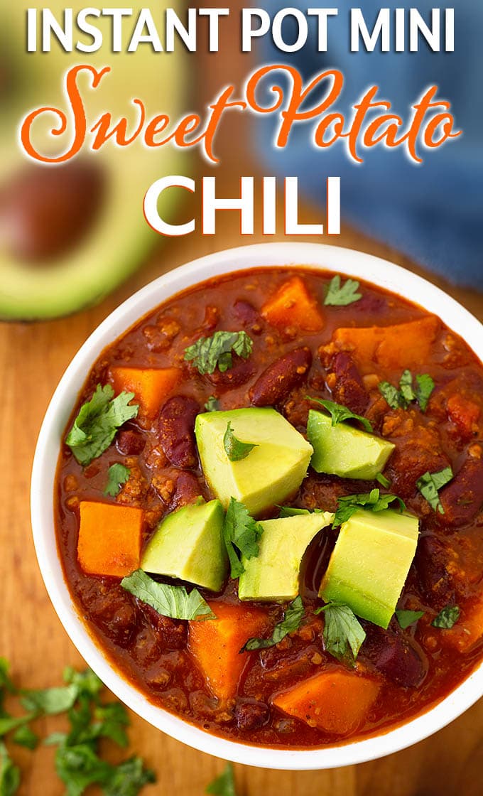 Instant Pot Sweet Potato Chili - Simply Happy Foodie