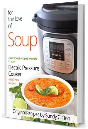 For the love of soup pressure cooker Instant Pot recipes e-cookbook cover