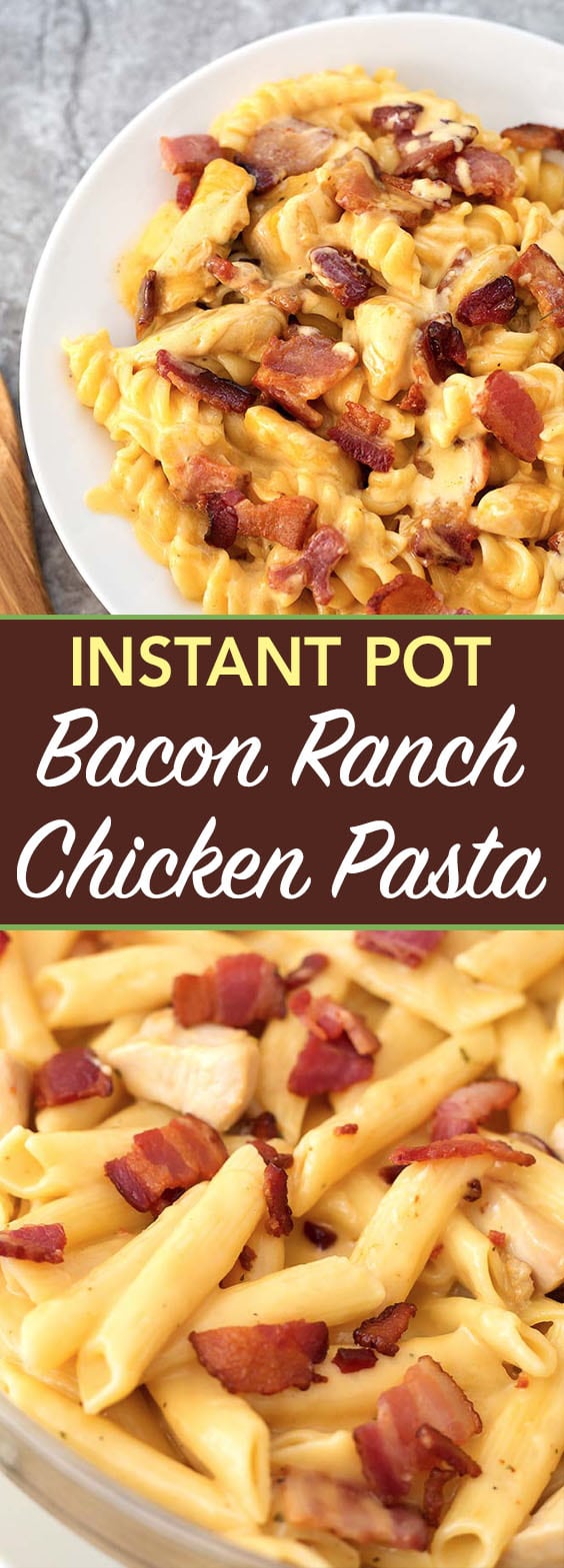 Instant Pot Chicken Bacon Ranch Pasta Simply Happy Foodie