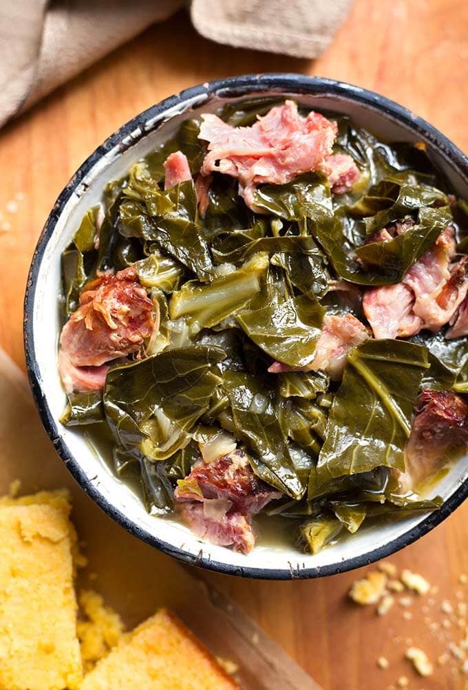 recipe for collard greens with ham hocks