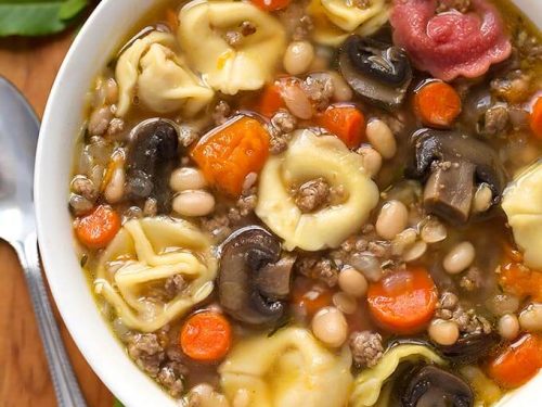 Instant Pot Mini - Tortellini Soup - Simply Happy Foodie