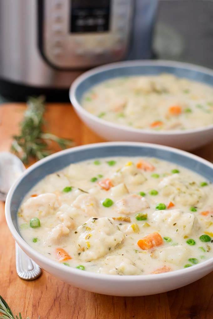 Instant Pot Chicken and Dumplings | Simply Happy Foodie Instant Pot Recipes