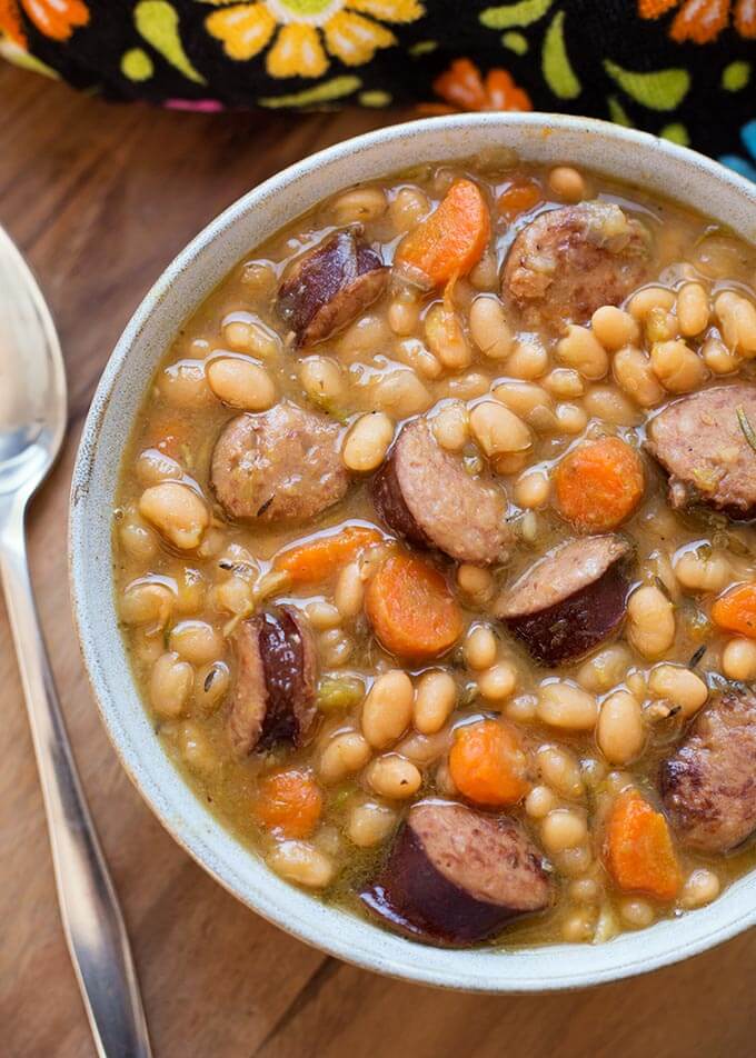Instant pot white bean sausage soup 2025