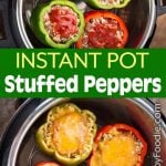 Instant Pot Stuffed Peppers in IP pot