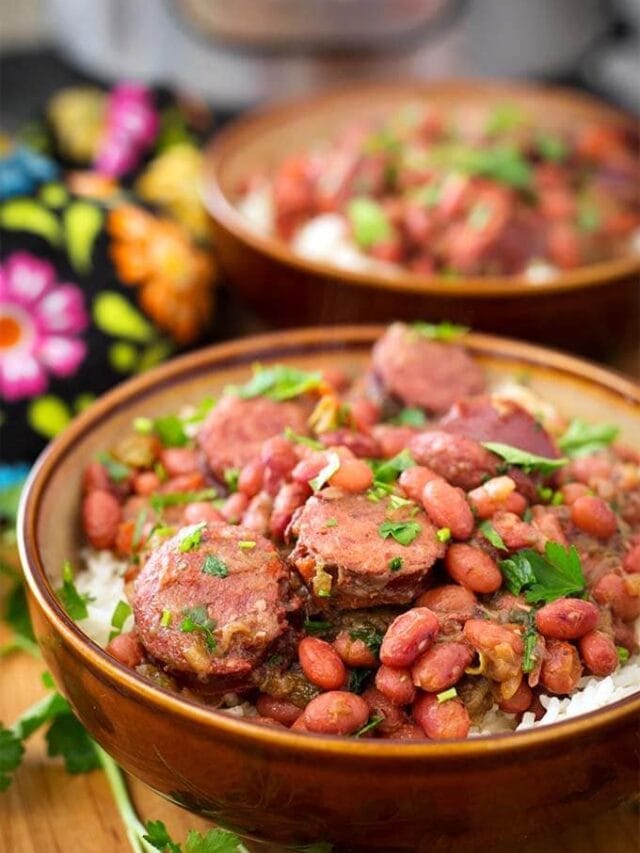 Red Beans and Rice with Sausage in the Instant Pot Story Simply Happy