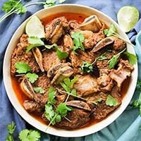 Chili Lime Instant Pot Short Ribs (Paleo, Whole30) in a white bowl