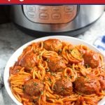 Instant Pot Spaghetti and Meatballs