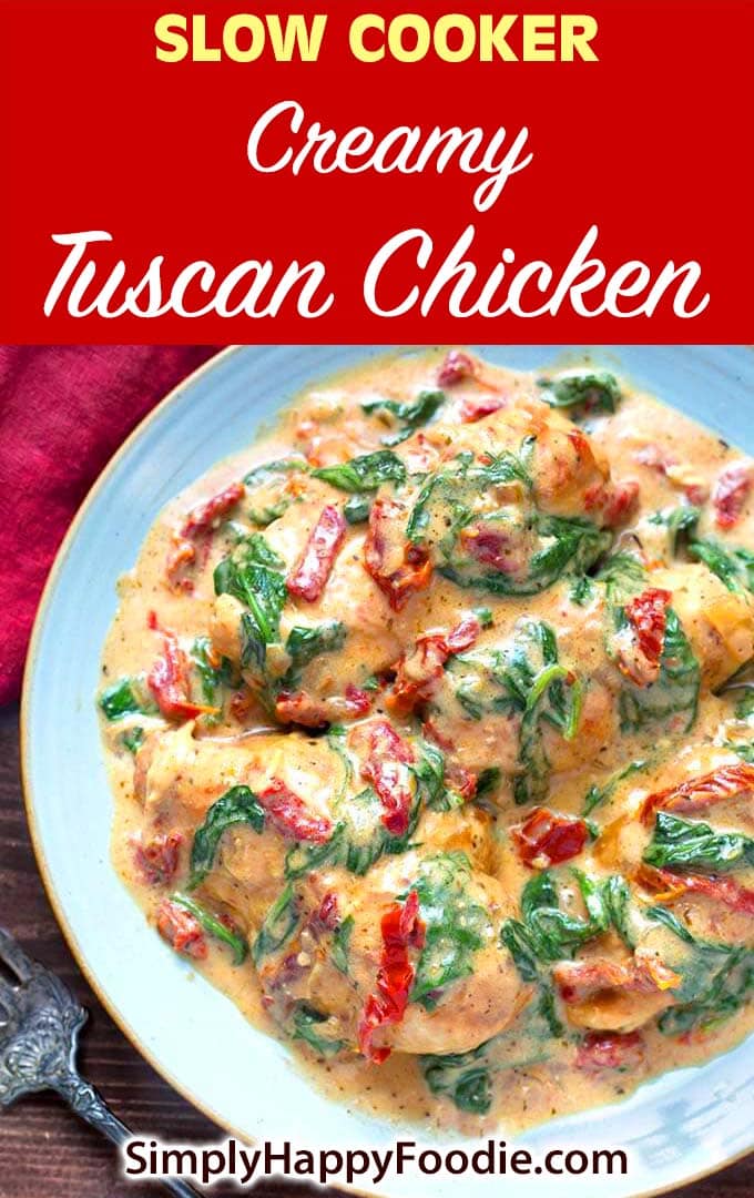 Slow Cooker Creamy Tuscan Chicken recipe pinterest imante