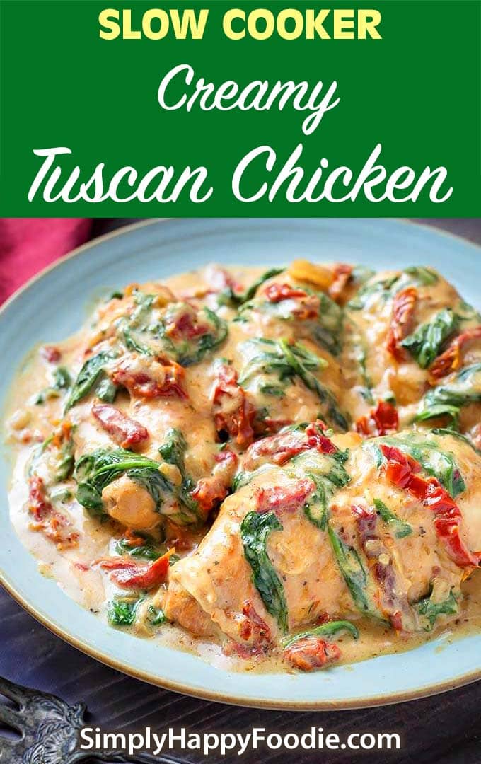 Slow Cooker Creamy Tuscan Chicken recipe