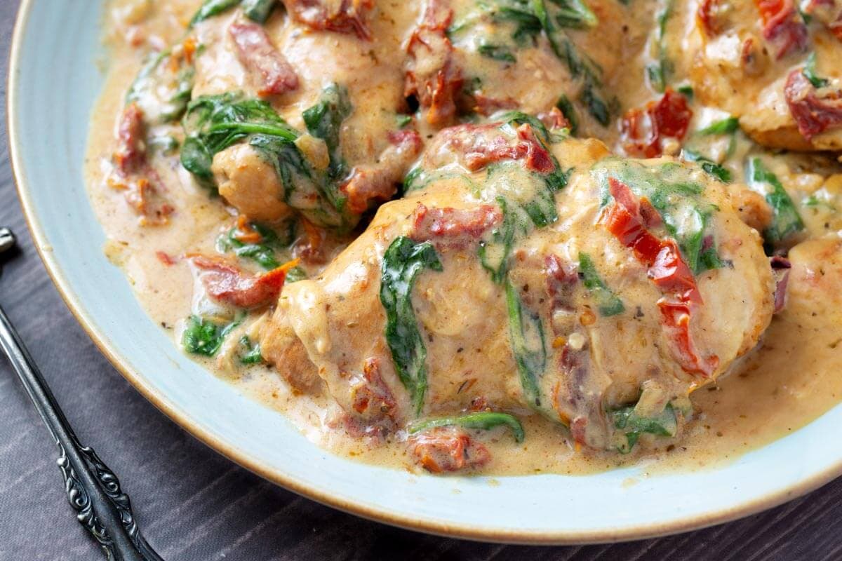 Slow Cooker Tuscan Chicken