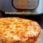 Instant Pot Lasagna in front of IP