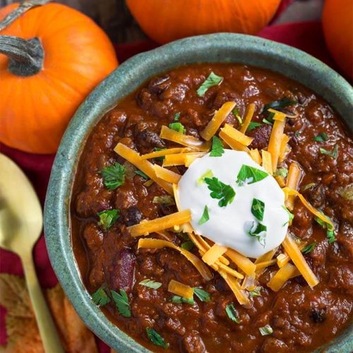 Instant Pot Pumpkin Chili Simply Happy Foodie