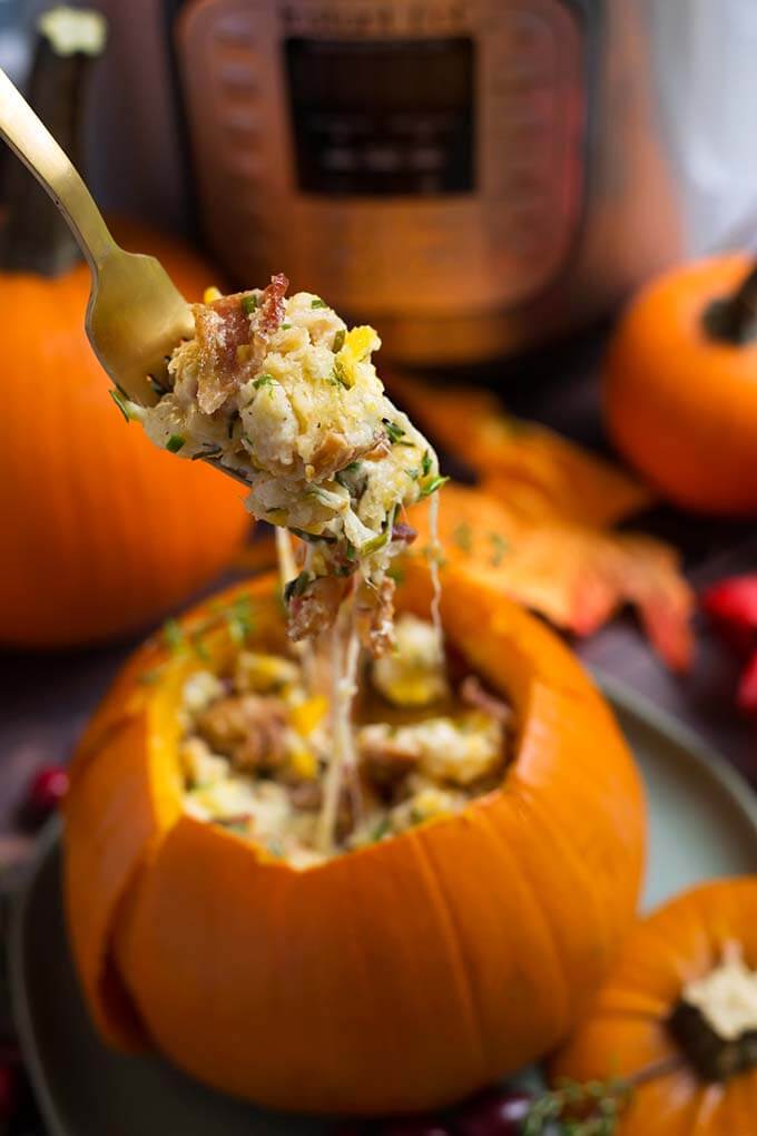 Instant Pot Stuffed Pumpkin