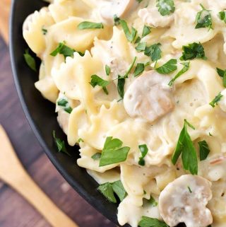 Instant Pot Leftover Turkey Pasta is a creamy, delicious one-pot meal that uses leftover turkey meat or chicken. This is a "dump and start" pressure cooker pasta recipe. It doesn't get much easier than this tasty dish! Instant Pot recipes by simplyhappyfoodie.com #leftoverturkeyrecipe #instantpotturkeypastarecipe