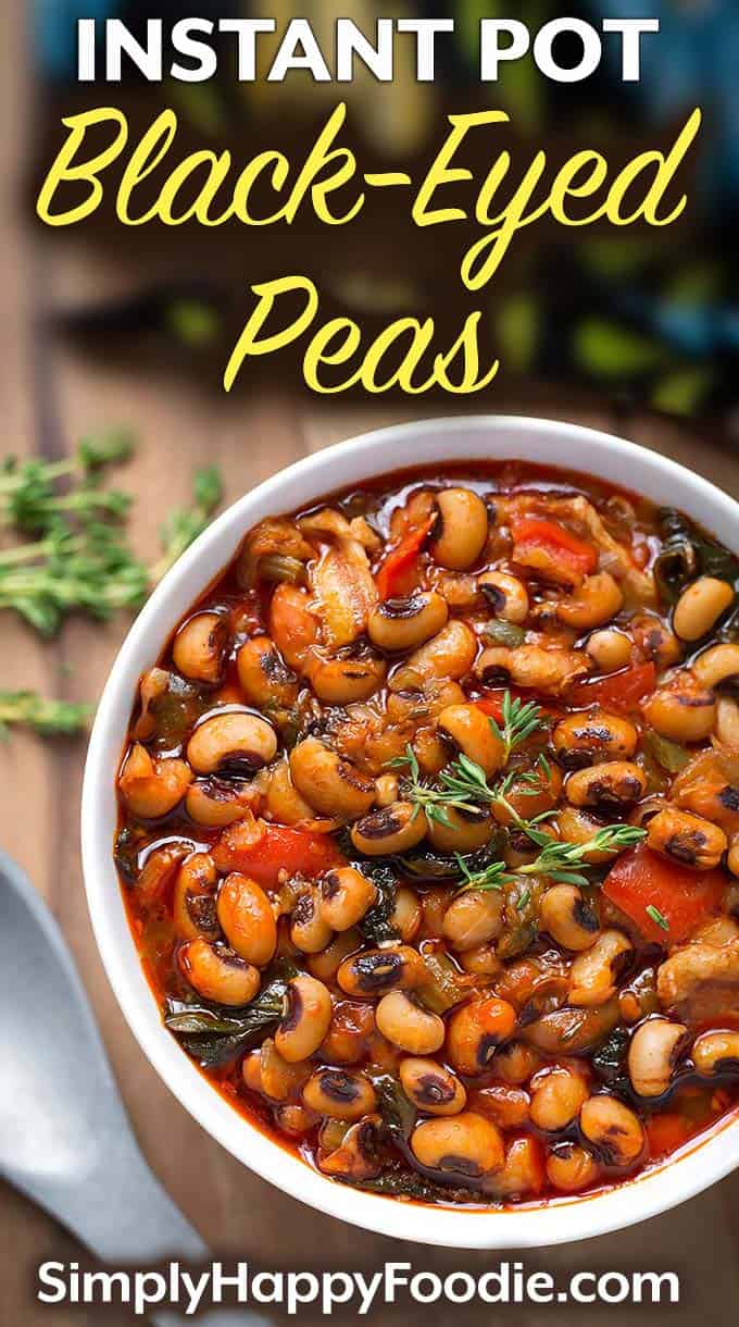 Instant Pot Black Eyed Peas