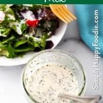 Homemade Ranch Dressing in a jar