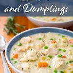 Instant Pot Chicken and Dumplings in bowl