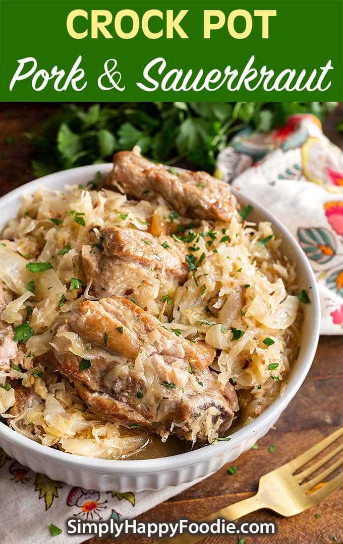 Crock Pot Pork and Sauerkraut