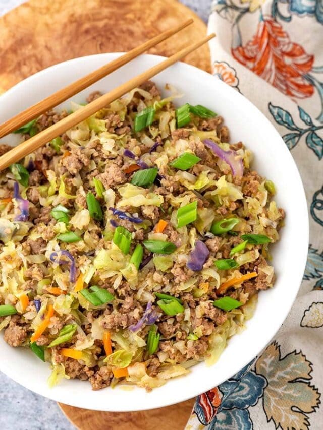 How to Make Egg Roll in a Bowl Story - Simply Happy Foodie