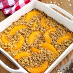 Easy Peach Baked Oatmeal