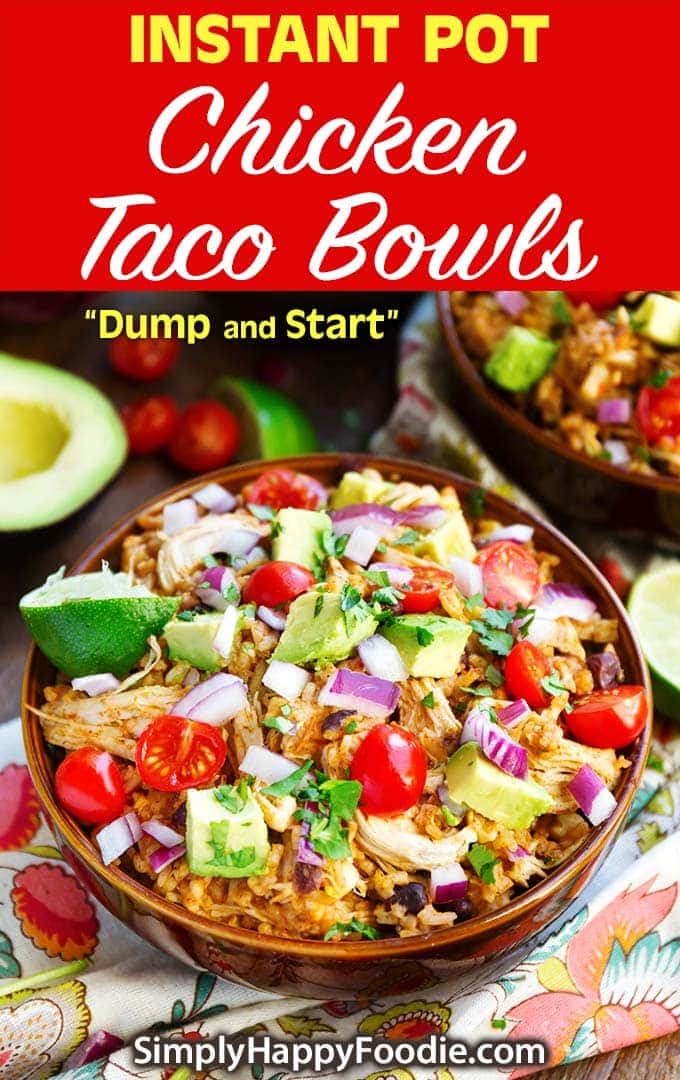 Instant Pot Chicken Taco Bowls