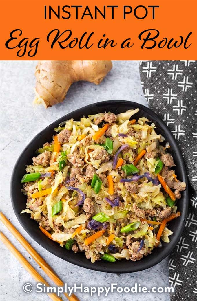 Pressure Cooker / Instant Pot Egg Roll Bowls - Pressure Cooking Today™