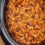 Chili Mac in a slow cooker