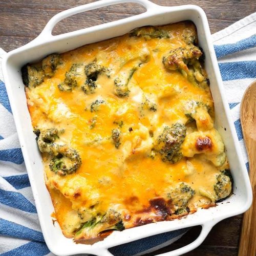 Instant Pot Broccoli Cauliflower Cheese Bake - Simply Happy Foodie