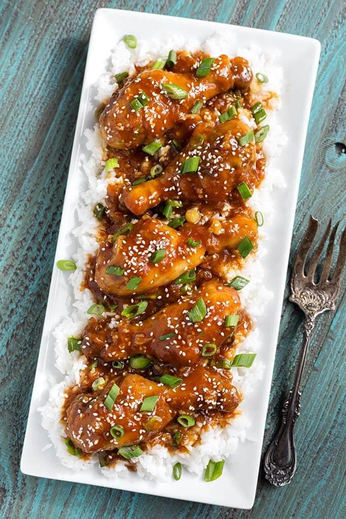 Slow cooker honey garlic chicken recipe