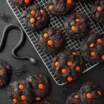 Dark Chocolate Halloween Cookies