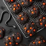 Dark Chocolate Halloween Cookies