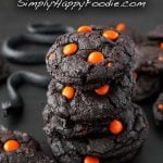 Dark Chocolate Halloween Cookies