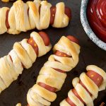 Halloween Hot Dog Mummies