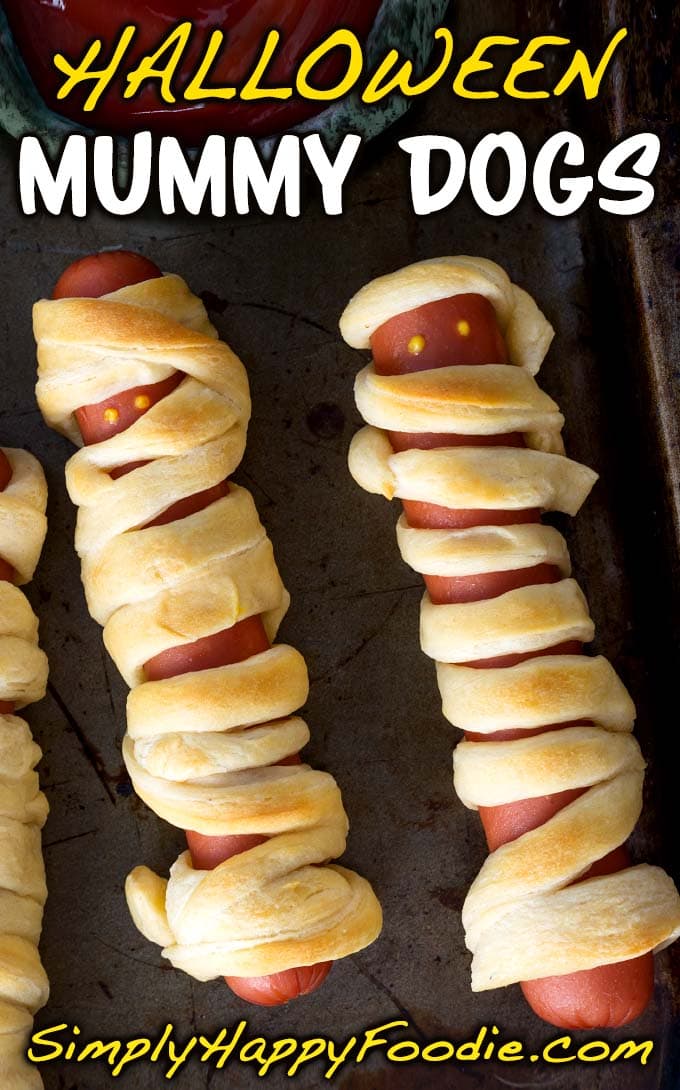 Halloween Hot Dog Mummies