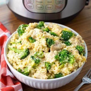 Instant Pot Chicken Broccoli Rice Casserole