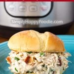 Instant Pot Crack Chicken on a bun