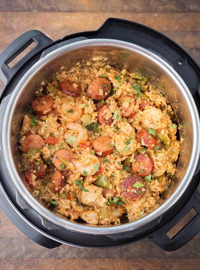 Jambalaya in a pressure cooker