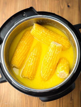 Milk and Honey Corn on the Cob in a pressure cooker